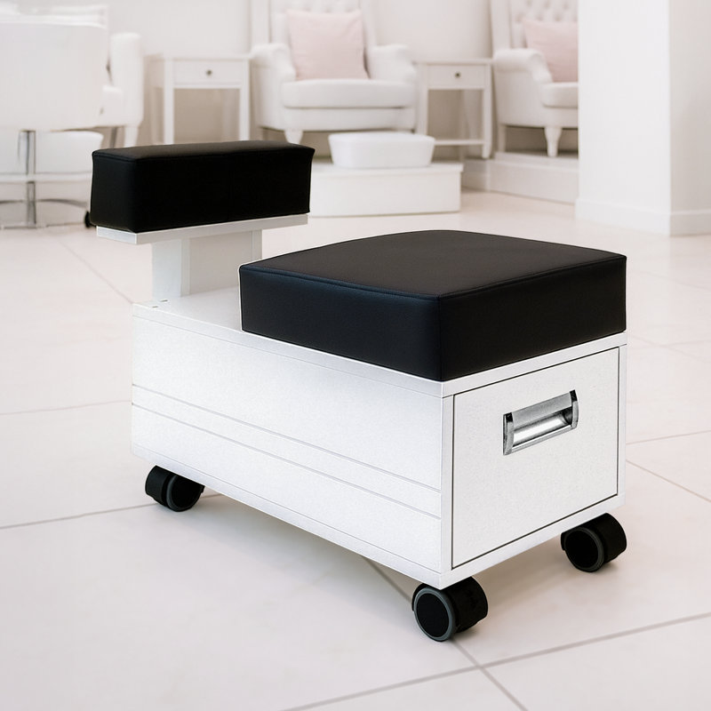 Alera Pedicart Stool, White