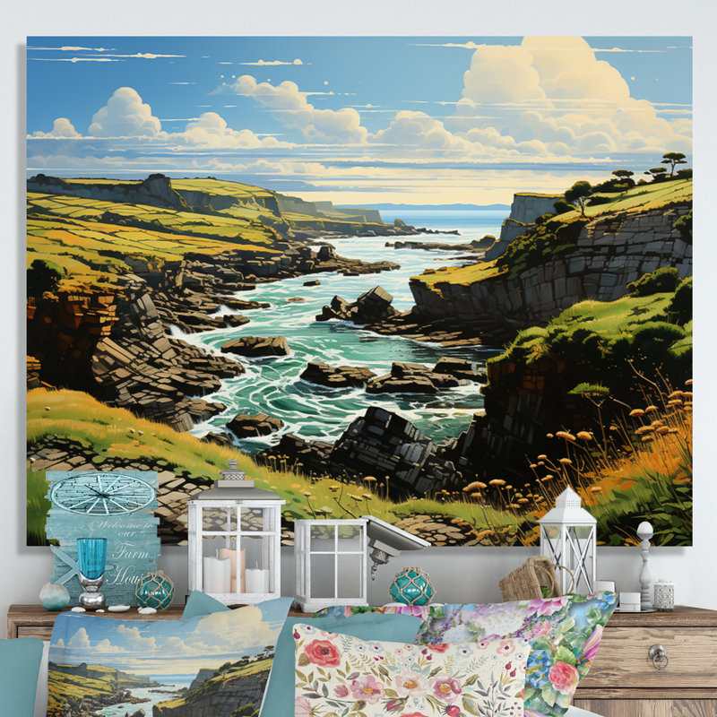 " Ireland Emerald Isle This I ", H 34 po x l 44 po x P 1,5 po, Toile tendue