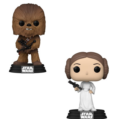 Ebern Designs, paquet de 2 Star Wars - Chewbacca # 596 et Princess Leia # 595