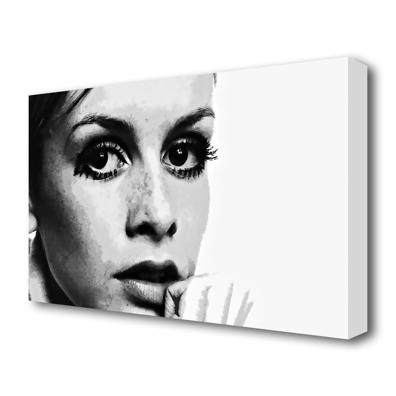 Twiggy First Top Model - Wrapped Canvas Print, 66 cm H x 101.6 cm W
