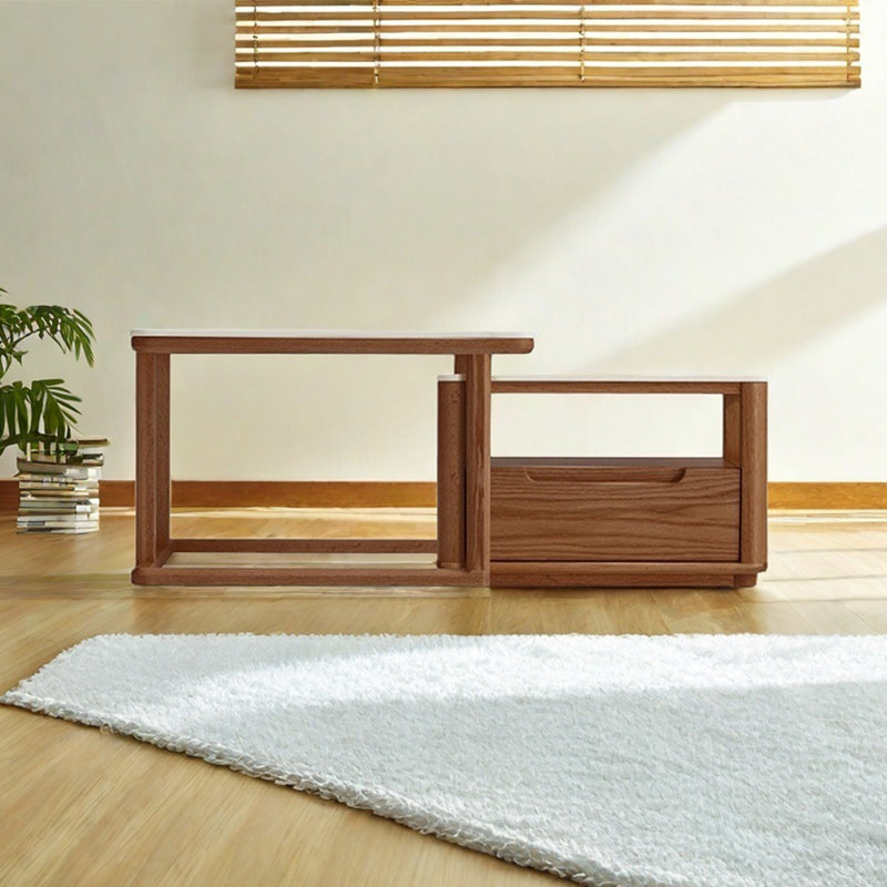 Table basse de salon en bois massif, Noyer