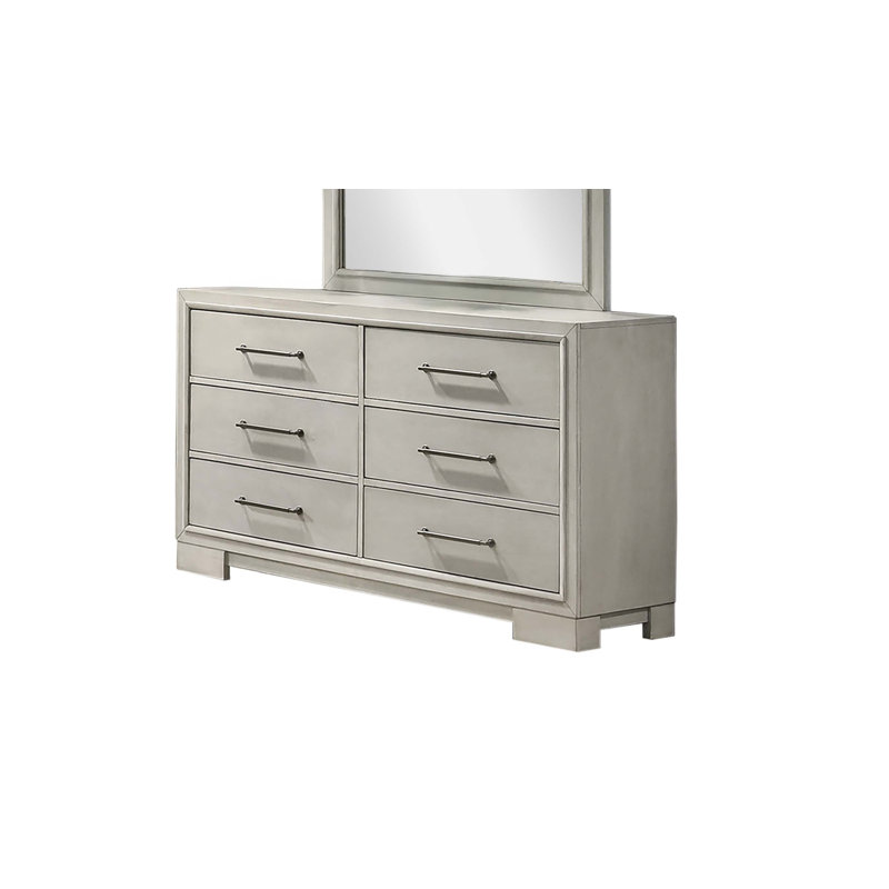 Commode de style campagne antique blanche 58 x 16 x 34 po