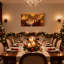 «Christmas Family Gathering Christmas Dinner Scene», ensemble de 3 impressions d'art sur toile-1067385548
