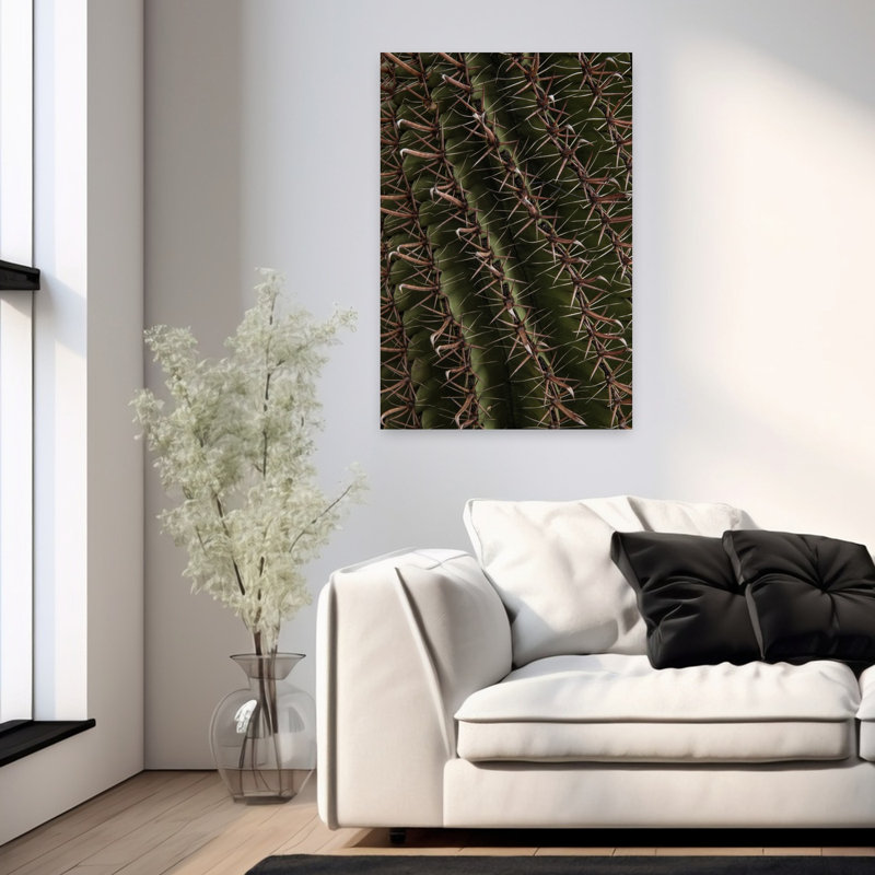Contemporary Art Organic Abstract Contemporary Cactus Succulent Nature Landscape Art 1 Piece Wrapped Canvas Wall Art