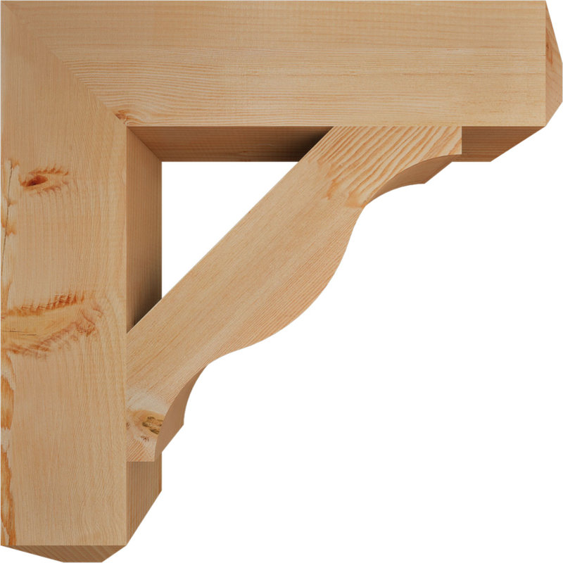 Support pour artisan Funston, H 28 po x l 5,5 po x P 28 po, Sapin de Douglas, Lisse