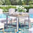 Travira Square Outdoor Dining Table Yes , 40 " W 40 " D-1898098857-1940053155