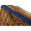 Fleur De Lis Wicker Storage Hamper Basket with Lining-1900351362