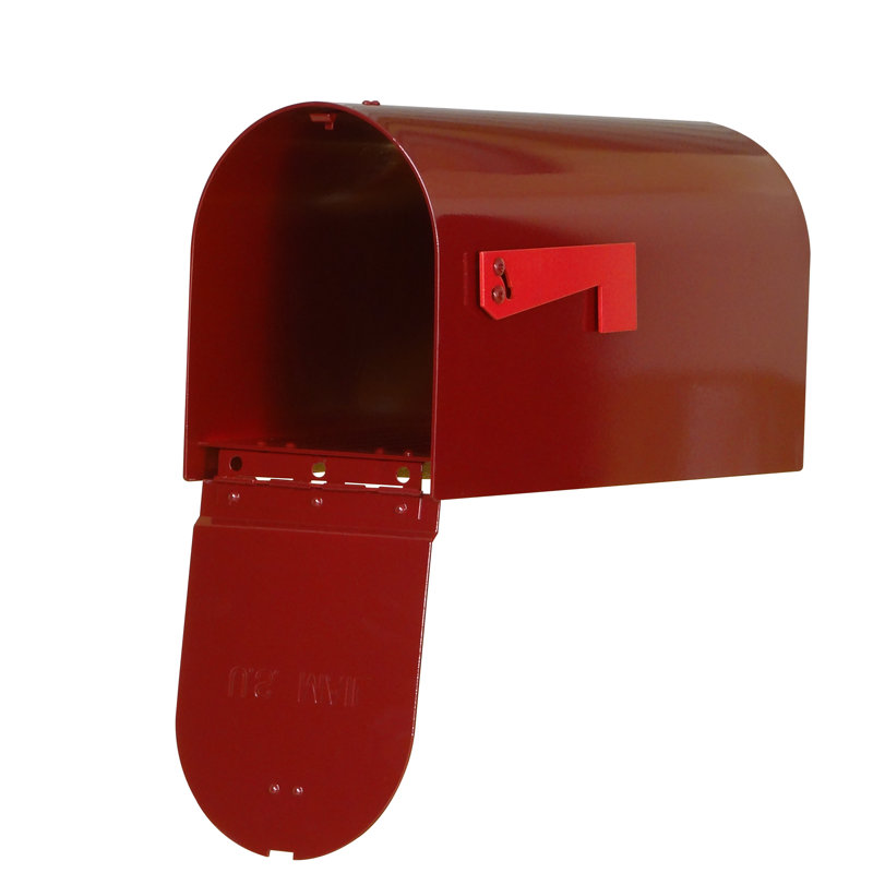 Rigby Aluminum Post Mounted Mailbox, Wine