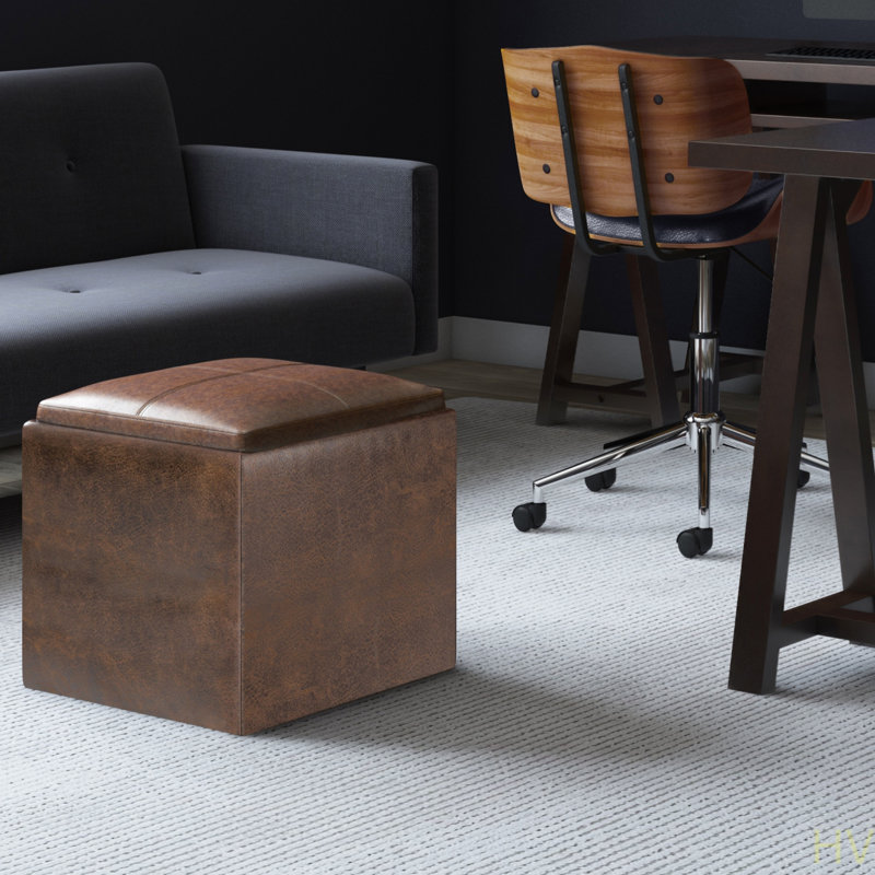 Rockwood - Repose-pieds cubique avec rangement, Bleu