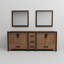Meuble-lavabo double 84 po Rustwood X P 22 po D et l 34 po Miroirs-117984736