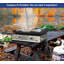 Station de cuisson en fonte pour table d'extérieur à 2 brûleurs au propane Flame King