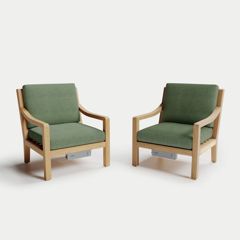 Solerno Heated Chair (Set of 2), Aloe
