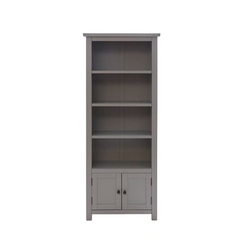 Arise-Sun High Bookcase with Cupboards, Gray