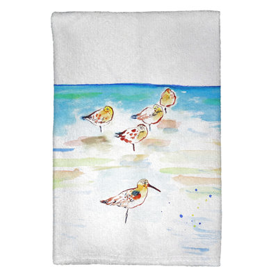 Serviette à main cinq sanderlings