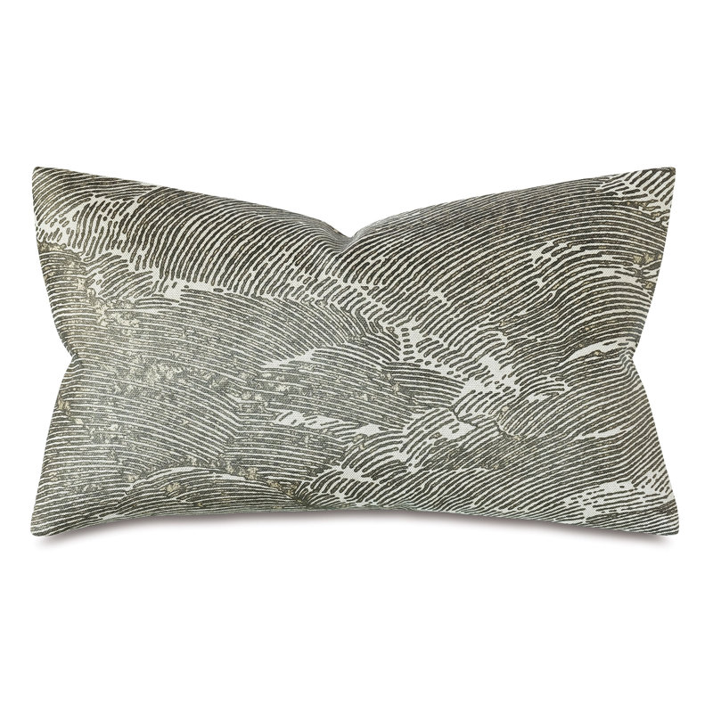 Abstract Cotton Blend Reversible Throw Pillow
