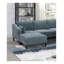 Chaise à accoudoirs berçante contemporaine à accoudoirs berçants avec coussin moelleux et coussin Blush Rose-633937050