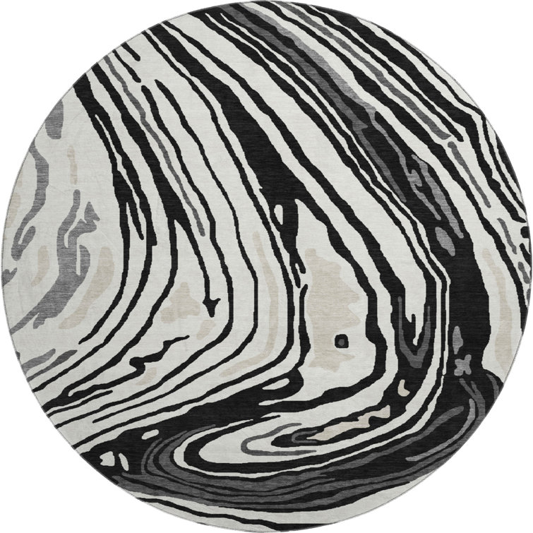 Premium Machine Washable Cossette AMF1051 Swirls Rug
