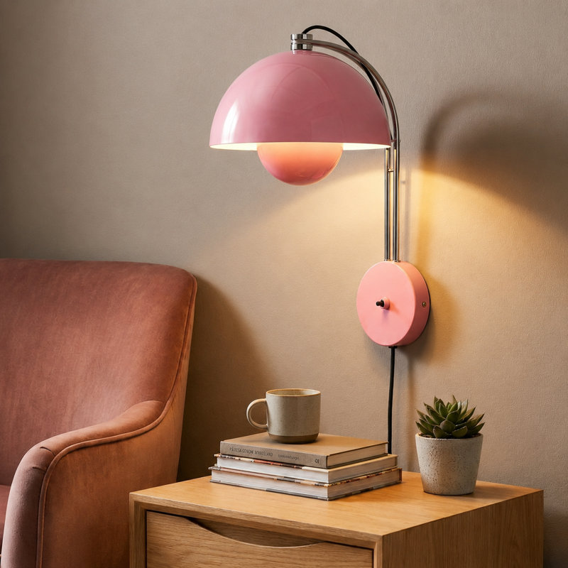 Luminaires muraux encastrés Paciti, Rose