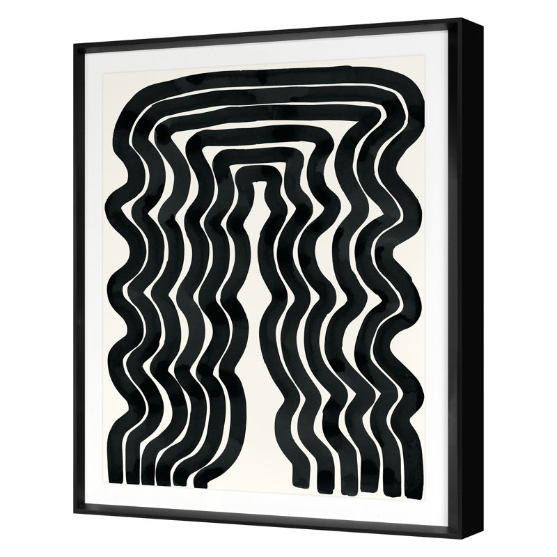 Rapunzel Print by Kate Roebuck, Black, 30" H x 24" W