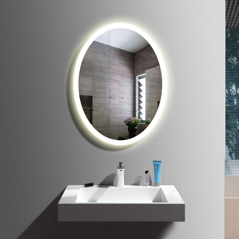 Abbate Oval Wall Mirror, 30" H x 20" W x 1.75" D