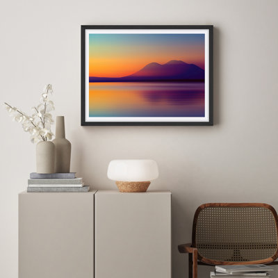 Reproduction de paysage encadrée pour la maison, 8 po x 10 po