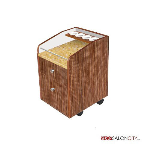 Theekshan Wood 4 Compartment Makeup Organizer
