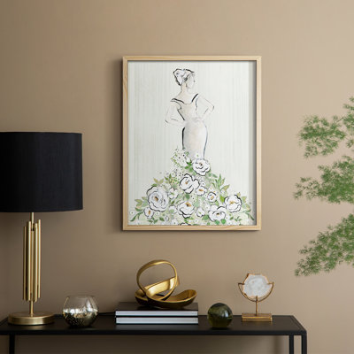 Reproduction encadrée figurative Fashion Floral - bois massif