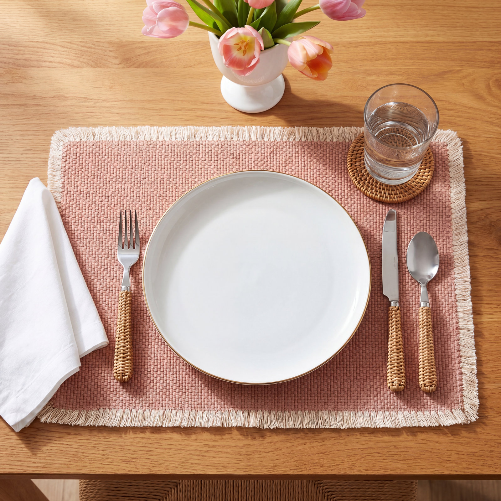 Morrone Cotton Placemat, Ochre
