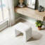 Repose-pieds rembourré avec repose-pieds Modern Vanity