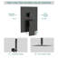 16 inches Ceiling Mount Pressure Balancing Complete Shower System Rain Shower Head with Rough-in Valve and Trim Kit-60220237