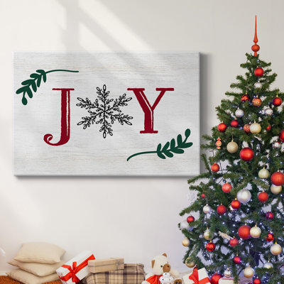 Joy, flocon de neige, toile tendue avec châssis
