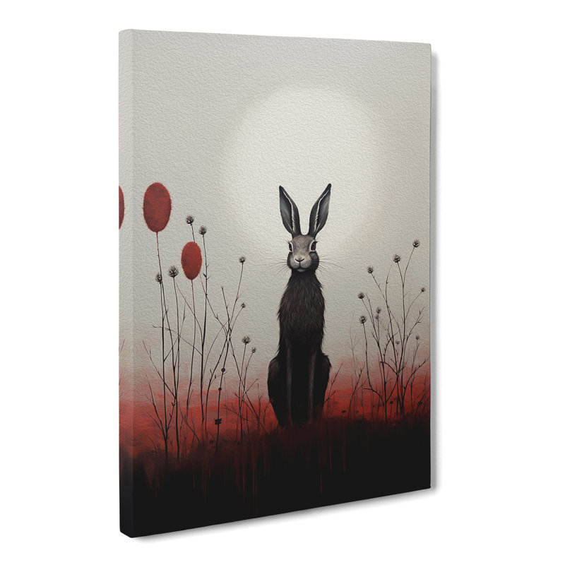 Hare Minimalism No.3 - Wrapped Canvas, 76cm H x 50cm W x 3cm D