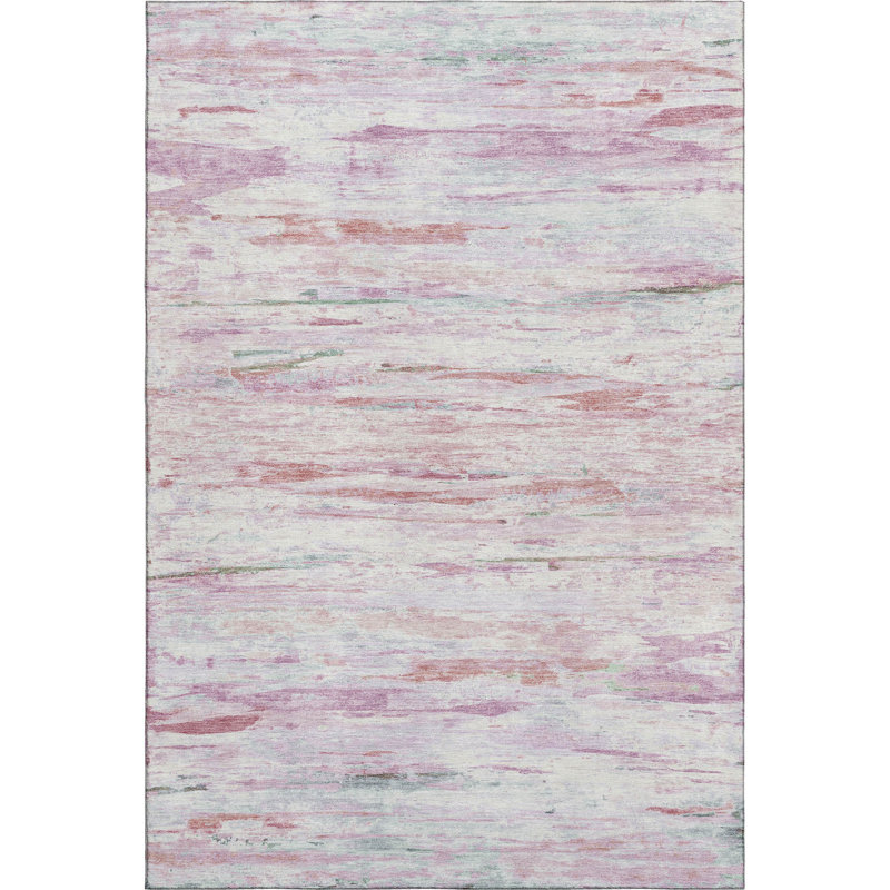 Premium Machine Washable Mundell Abstract Rug, Rectangle 10' x 14'
