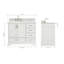 Ensemble de meuble-lavabo simple 43 po avec plateau Abita-93359347