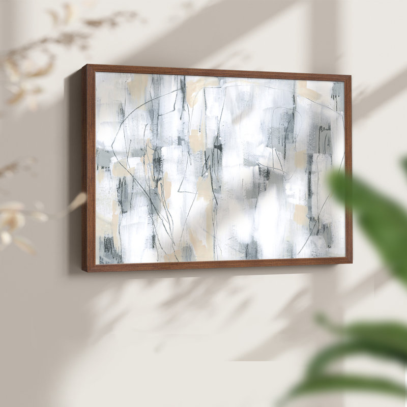 Stone Hatchmarks I -Framed Print - Restickable