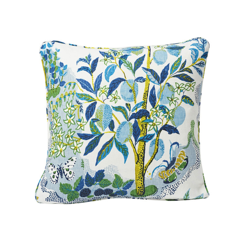 Citrus Garden Pillow, Pool, 18" H x 18" W