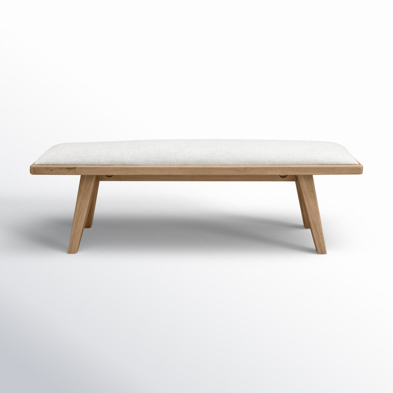 Lewis Sumire Upholstered Bench In Ginger And Natural Linen