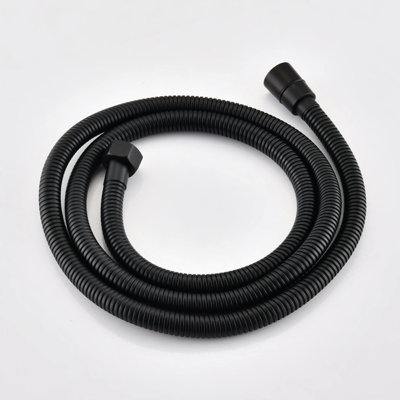 Douche noire matte - tête rotative 360 °, accumulation de calcaire en 2 têtes, finition rouille