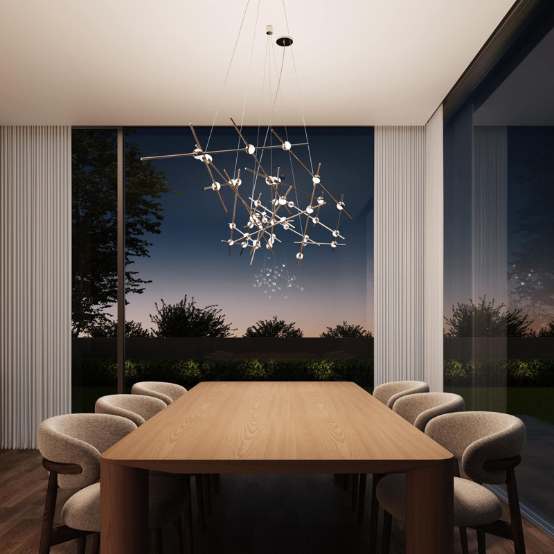 Constellation® 44 - Light LED Chandelier, Satin Nickel, White, 3000K
