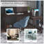 Bureau d'ordinateur polyvalent en forme de L pour le bureau à domicile, améliorant la productivité et le style.