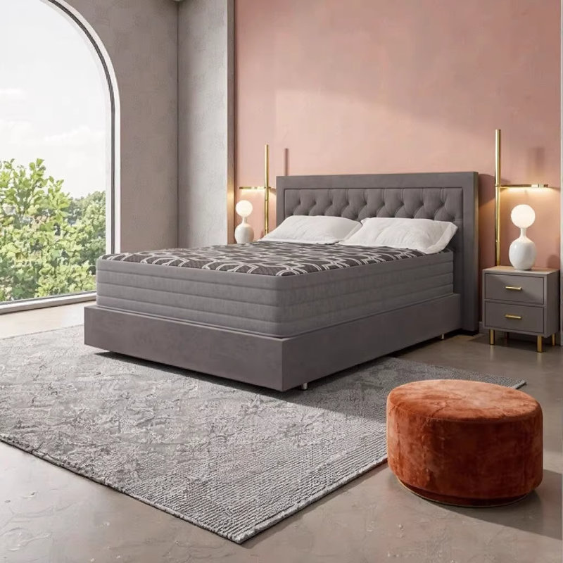 14" Smooth Top Ultra Plush King Foam Mattress with Ice Cover, Copper-Infused Elate Visco & CertiPUR-US Certified Support