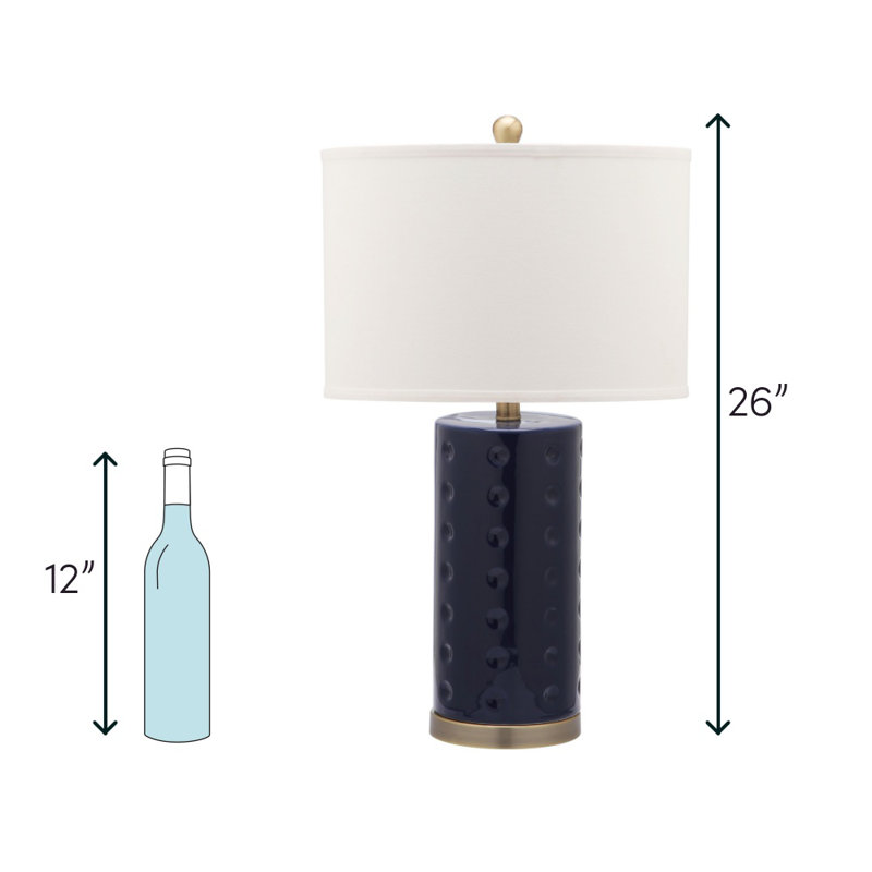 Gunna Ceramic Table Lamp, Orange