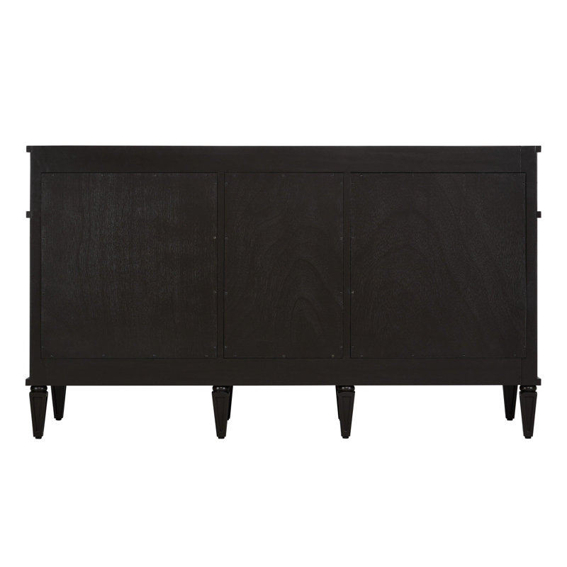 Elmdale 60" Charcoal Black Mahogany Double Vanity Cabinet