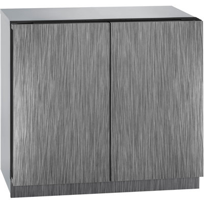 U-Line 36"W. 3000 Series 7.0 Cu.Ft. Dual Zone French Door Wine Refrigerator - Panel Ready Frame with Glass