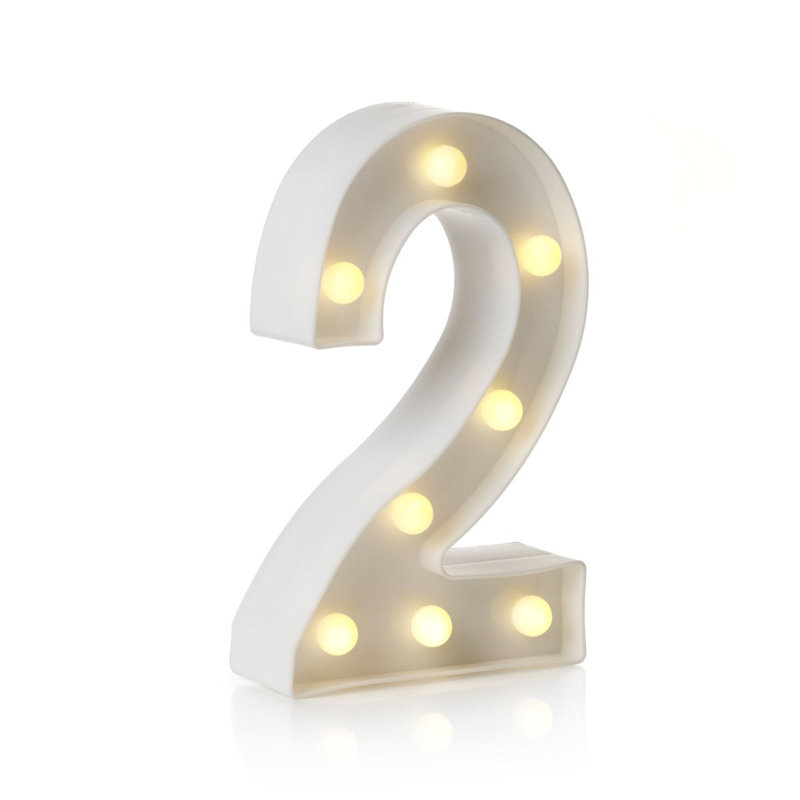 Klehm LED Alphabet Light Up Letters and Numbers, 2