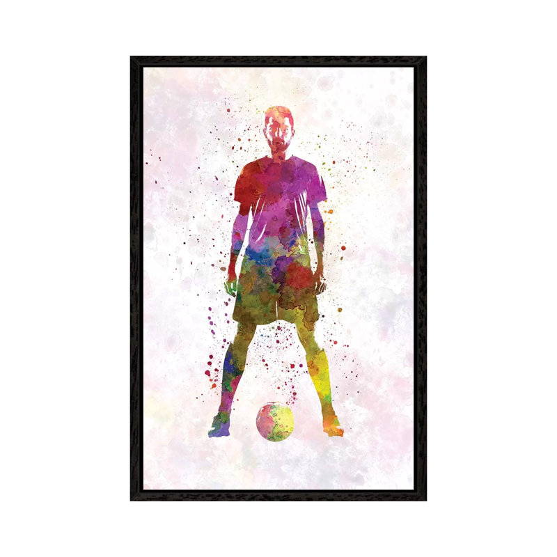Man Soccer Football Player XI by Paul Rommer - Gallery-Wrapped Canvas Giclée on Canvas, 66.04 cm H x 45.72 cm W