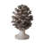Set of 2 Gray Polyresin Pinecone Table Decor