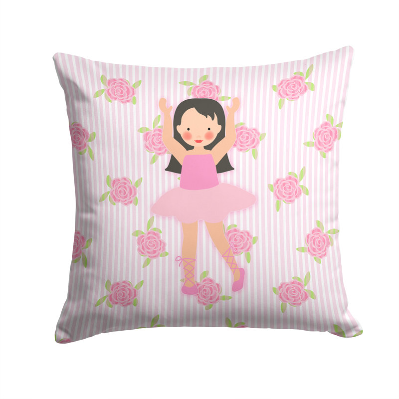 Coussin intérieur/extérieur à poils longs ballerine, 14 po x 14 po