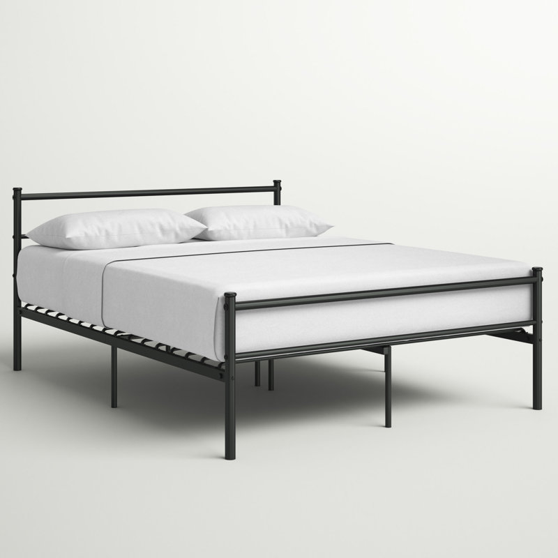 Base de lit 34,8 po Amira, Noir, Simple