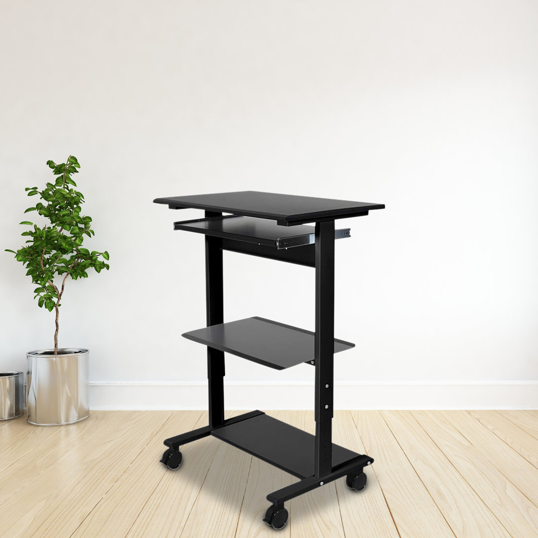 McClanan Adjustable Laptop Cart Inbox Zero 